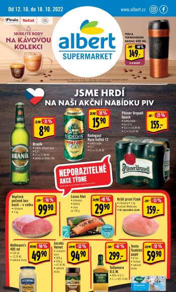 Leták Albert Supermarket - 12.10.2022 - 18.10.2022.
