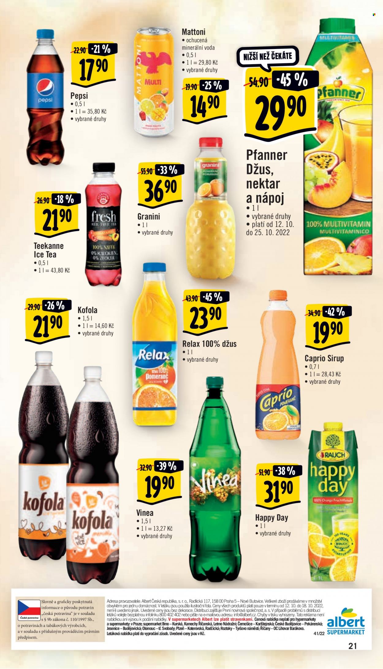 Leták Albert Supermarket - 12.10.2022 - 18.10.2022. Strana 21