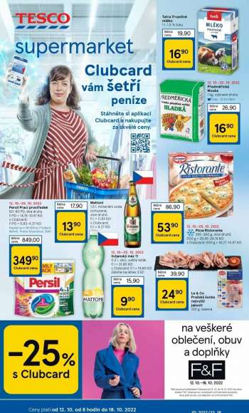 Leták TESCO supermarket - 12.10.2022 - 18.10.2022.
