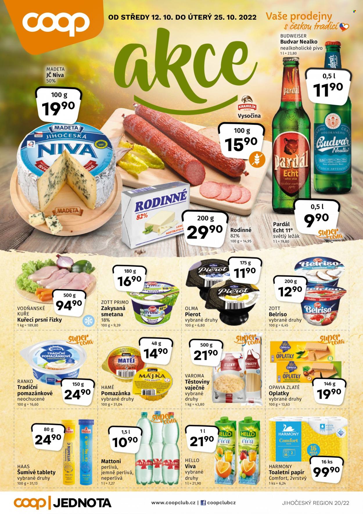 Leták coop JEDNOTA - 12.10.2022 - 25.10.2022. Strana 1