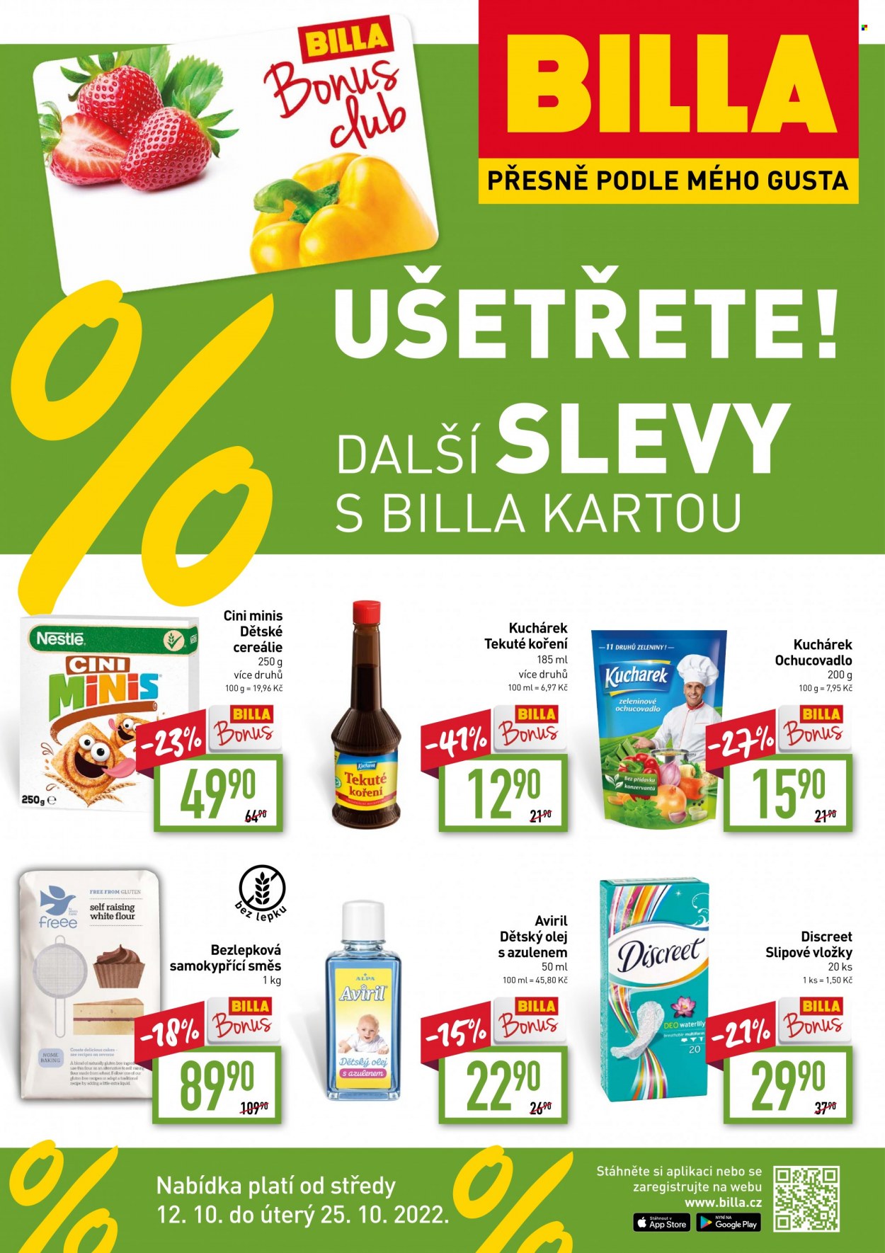Leták BILLA - 12.10.2022 - 25.10.2022. Strana 1