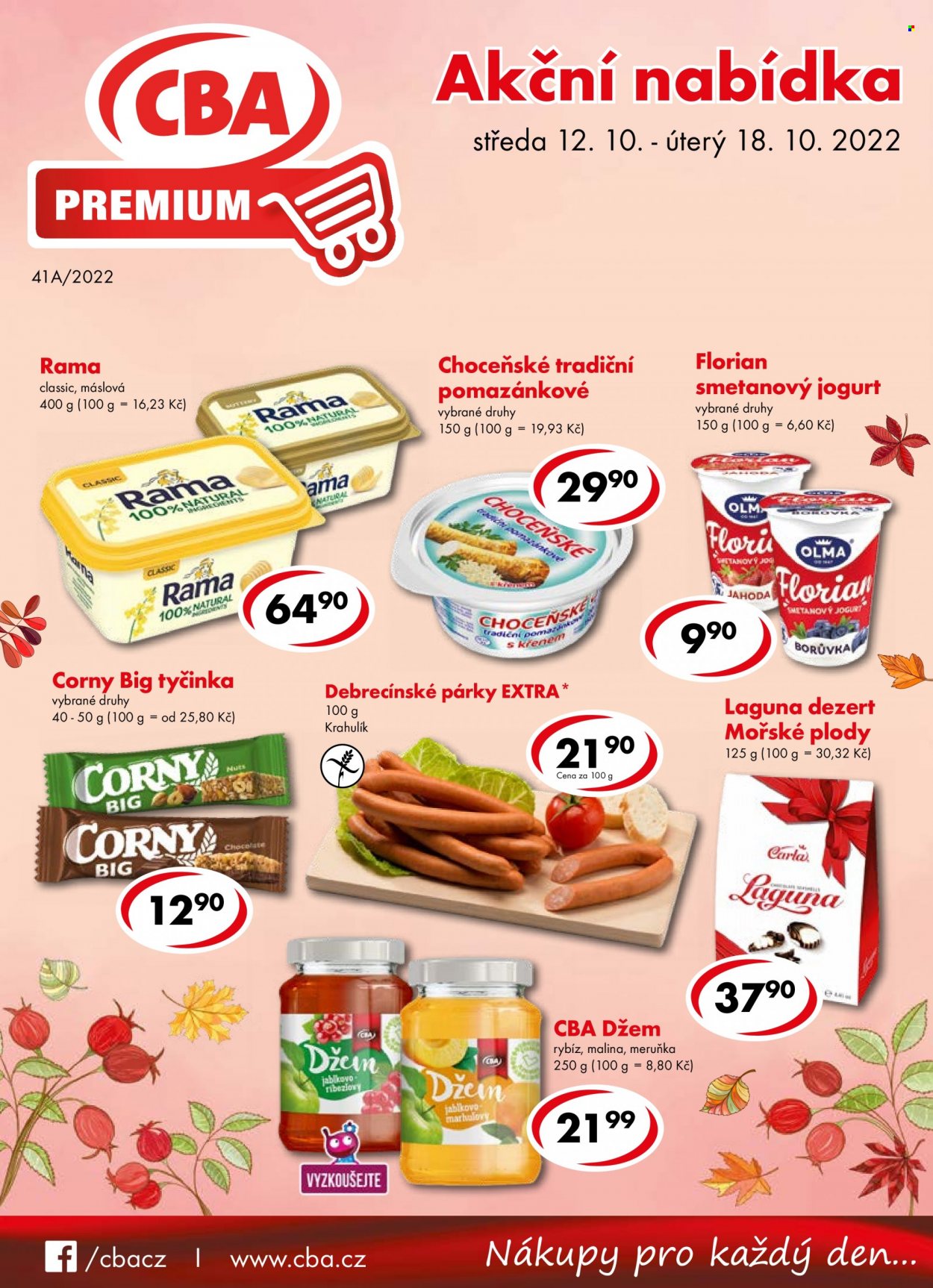 Leták CBA Premium - 12.10.2022 - 18.10.2022. Strana 1