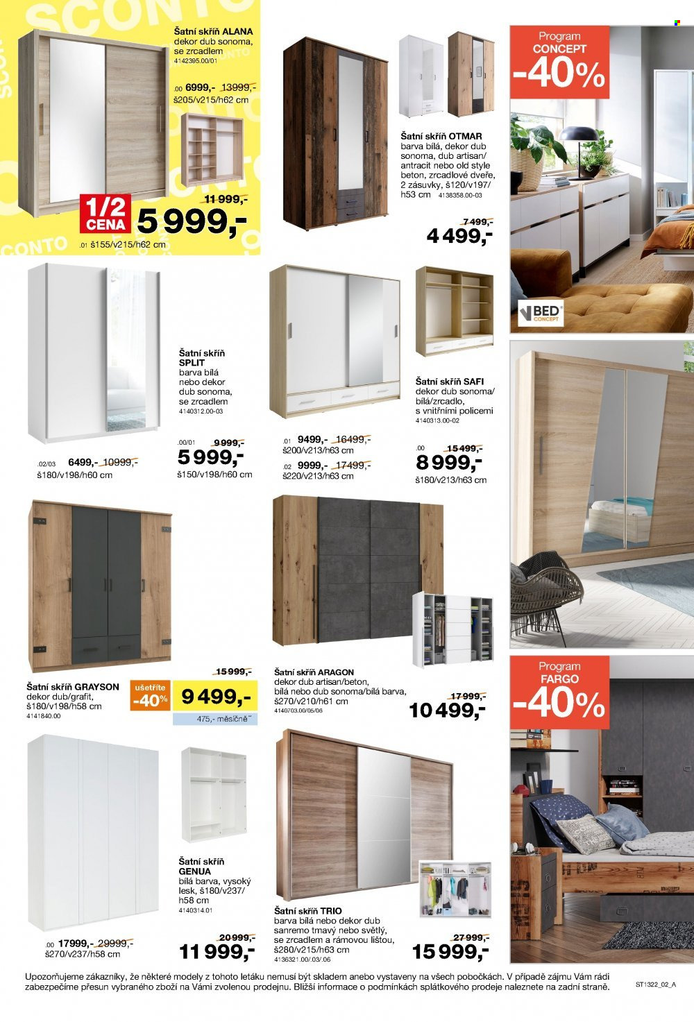 Leták SCONTO NÁBYTEK - 14.10.2022 - 3.11.2022. Strana 2
