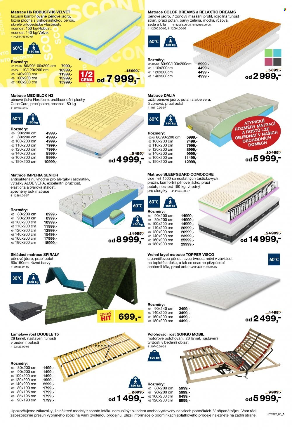Leták SCONTO NÁBYTEK - 14.10.2022 - 3.11.2022. Strana 6