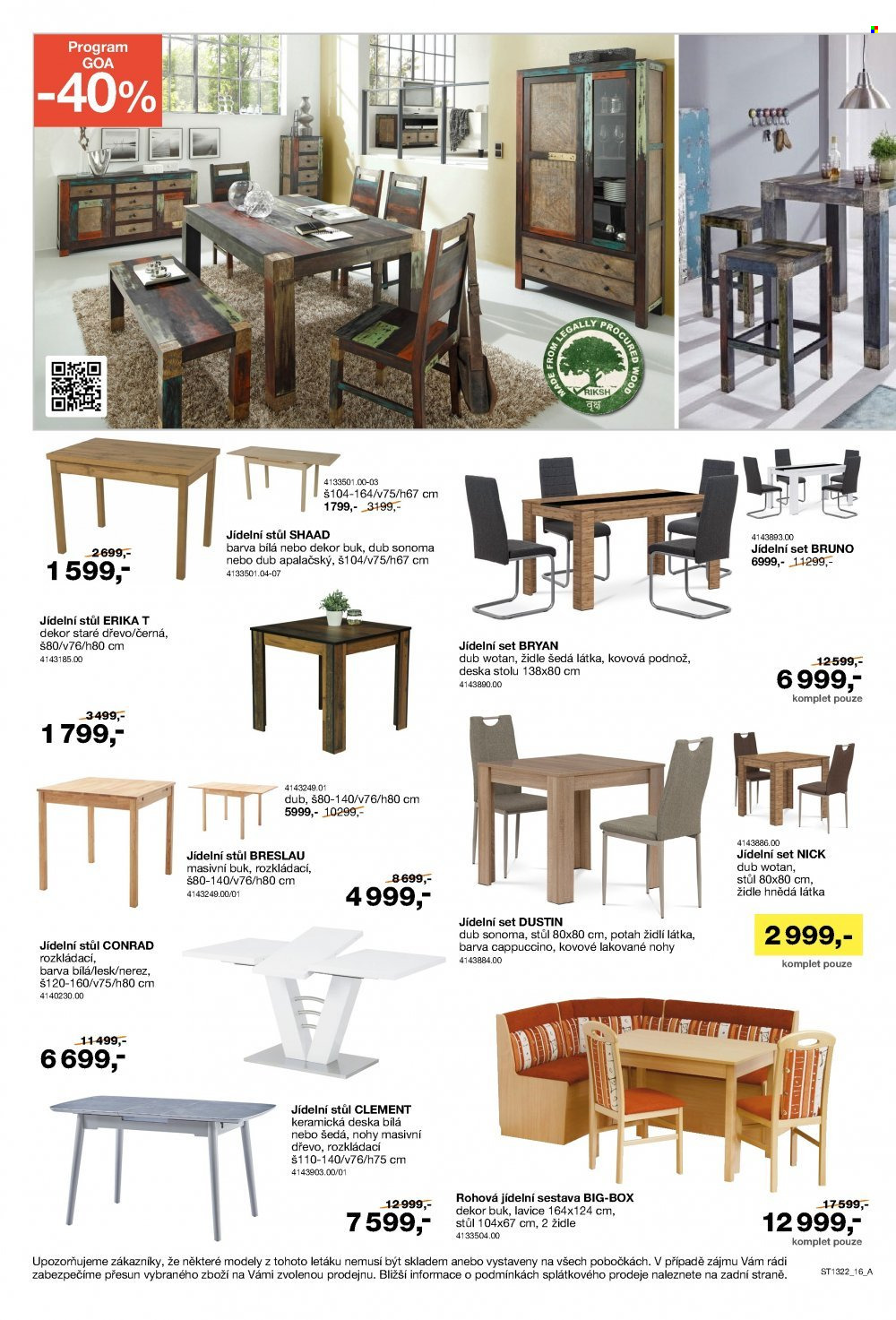 Leták SCONTO NÁBYTEK - 14.10.2022 - 3.11.2022. Strana 16