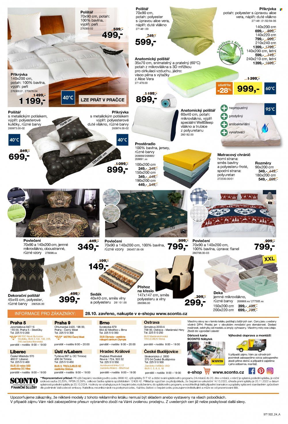 Leták SCONTO NÁBYTEK - 14.10.2022 - 3.11.2022. Strana 24