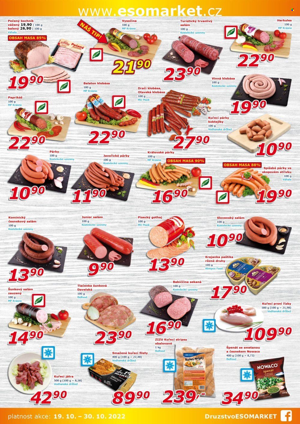 Leták ESO MARKET - 19.10.2022 - 30.10.2022. Strana 2