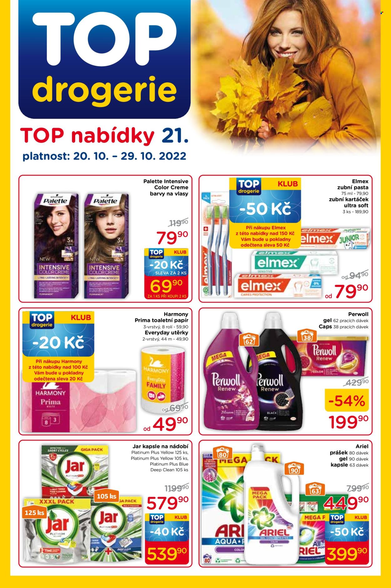 Leták TOP drogerie - 20.10.2022 - 29.10.2022. Strana 1
