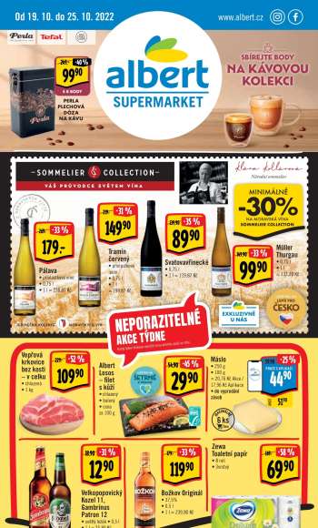 Leták Albert Supermarket - 19.10.2022 - 25.10.2022.