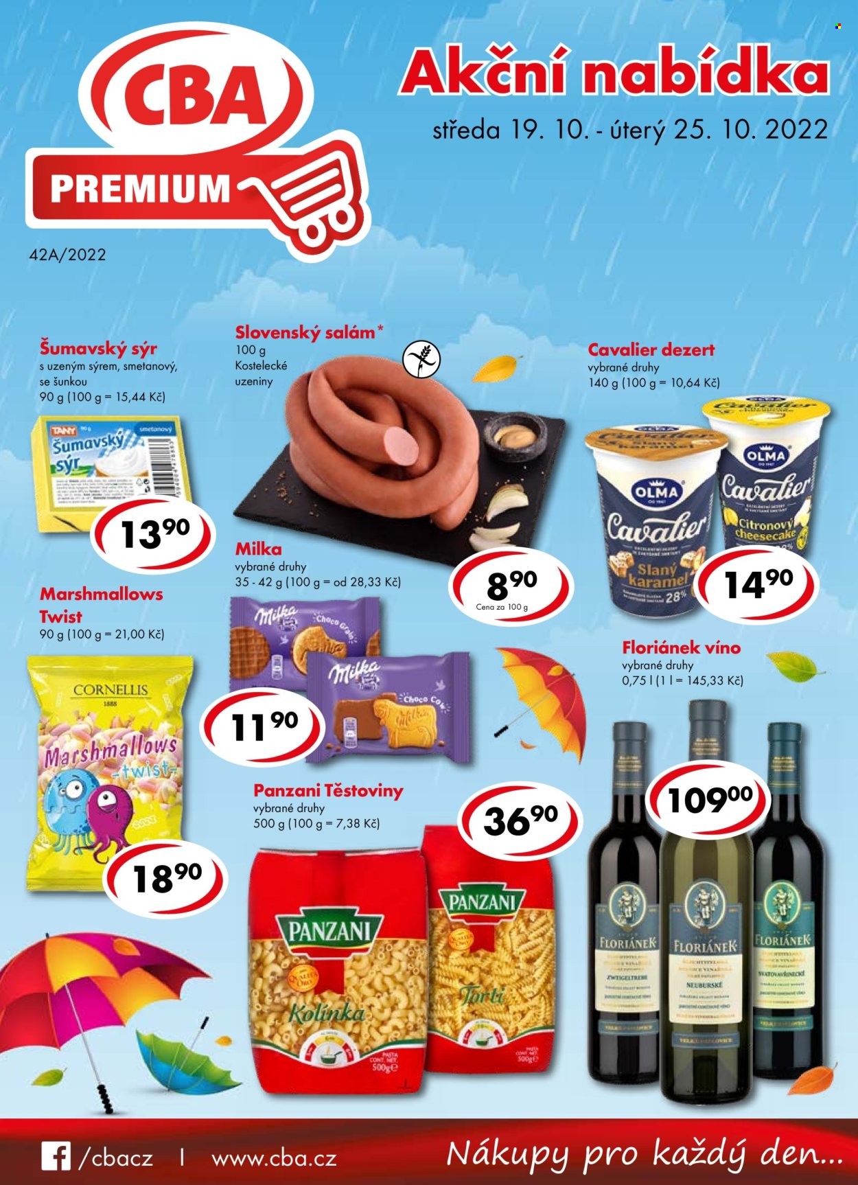 Leták CBA Premium - 19.10.2022 - 25.10.2022. Strana 1