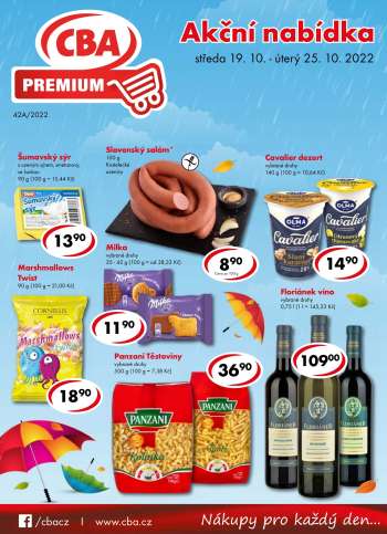 Leták CBA Premium - 19.10.2022 - 25.10.2022.
