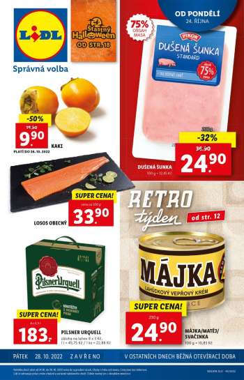 Leták Lidl - 24.10.2022 - 30.10.2022.