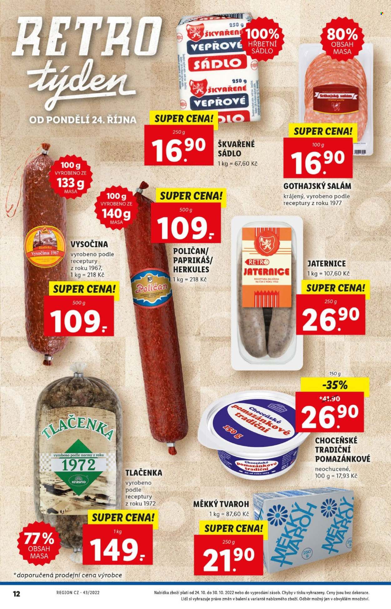 Leták Lidl - 24.10.2022 - 30.10.2022. Strana 12