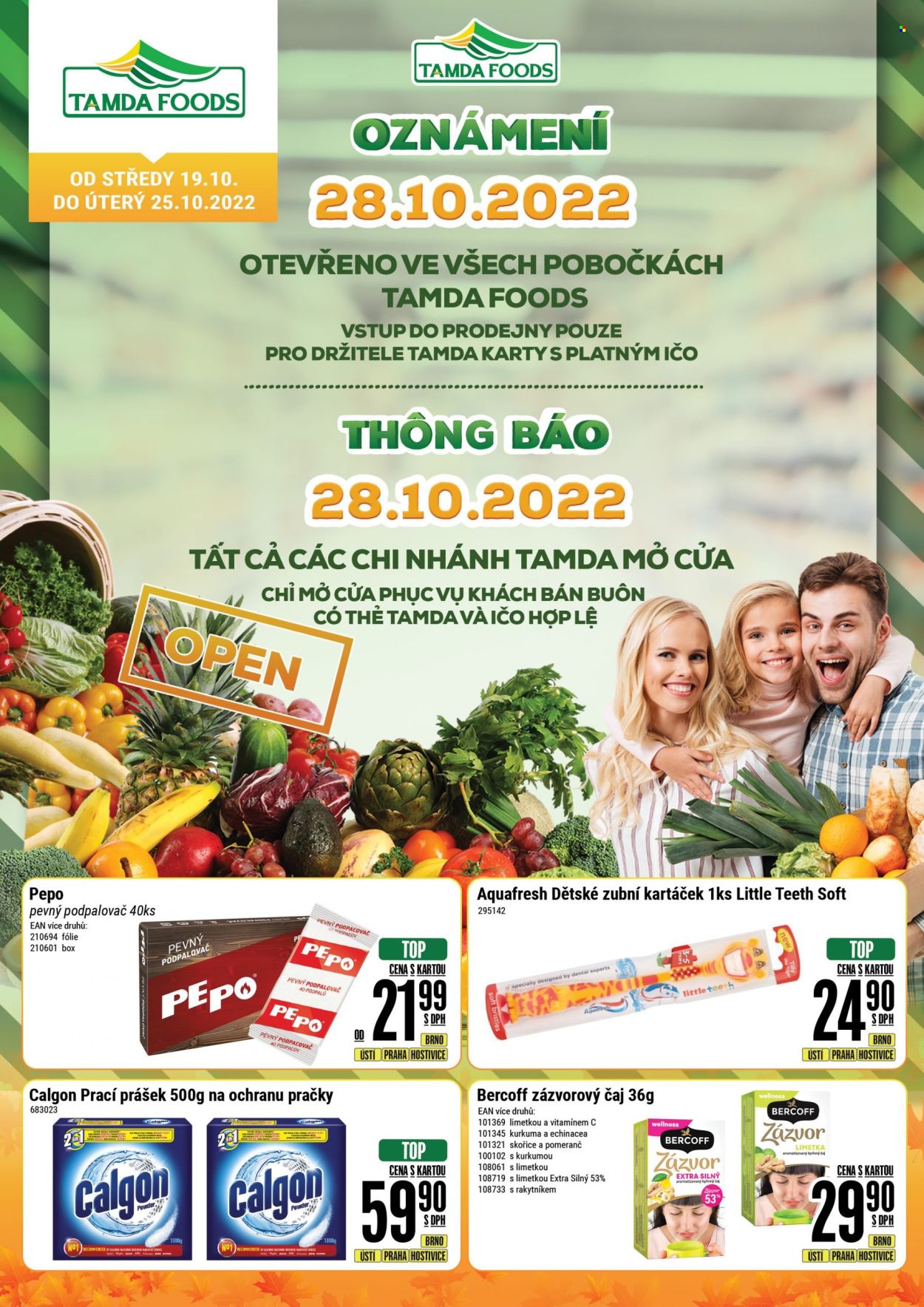 Leták Tamda Foods - 19.10.2022 - 25.10.2022. Strana 1