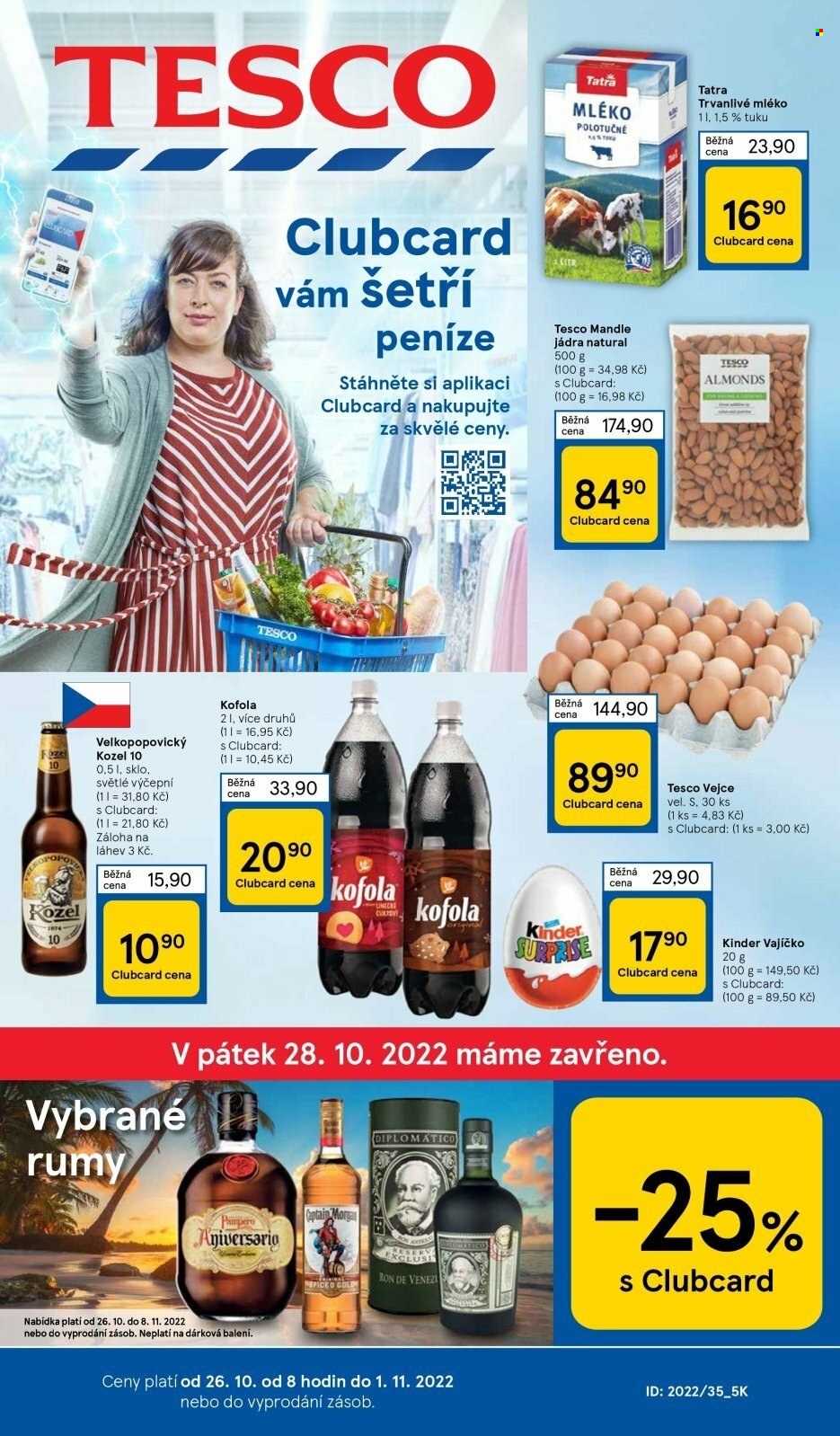 Leták TESCO - 26.10.2022 - 1.11.2022. Strana 1