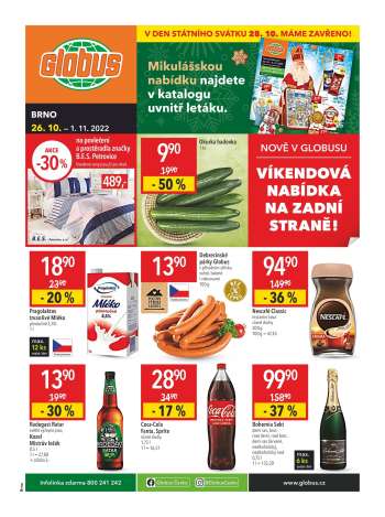 Leták Globus - 26.10.2022 - 1.11.2022.