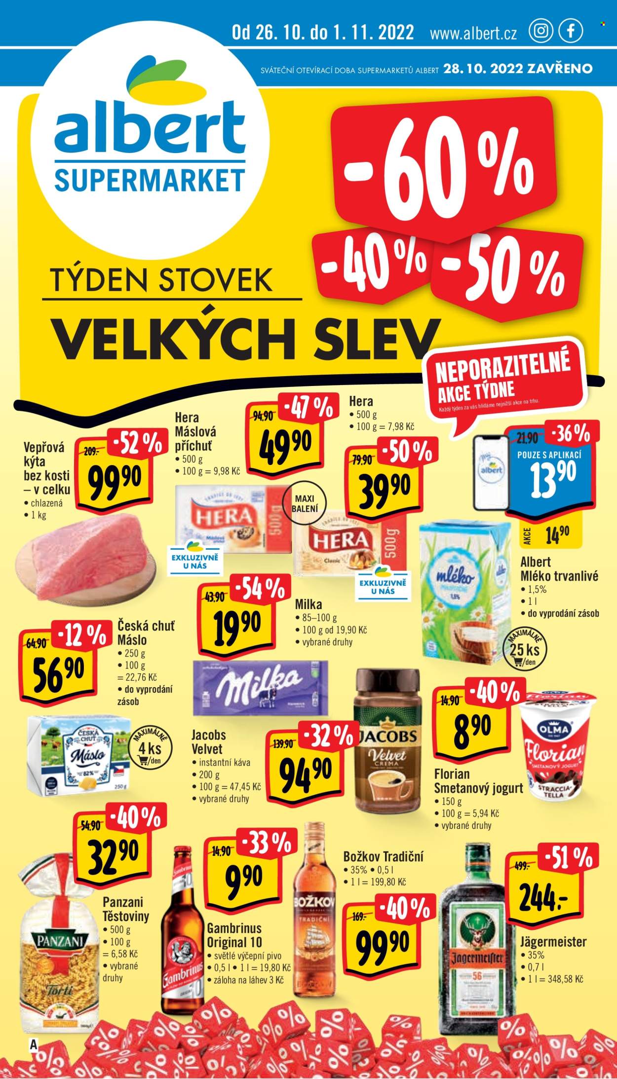 Leták Albert Supermarket - 26.10.2022 - 1.11.2022. Strana 1