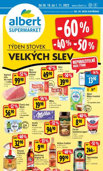 Leták Albert Supermarket - 26.10.2022 - 1.11.2022.