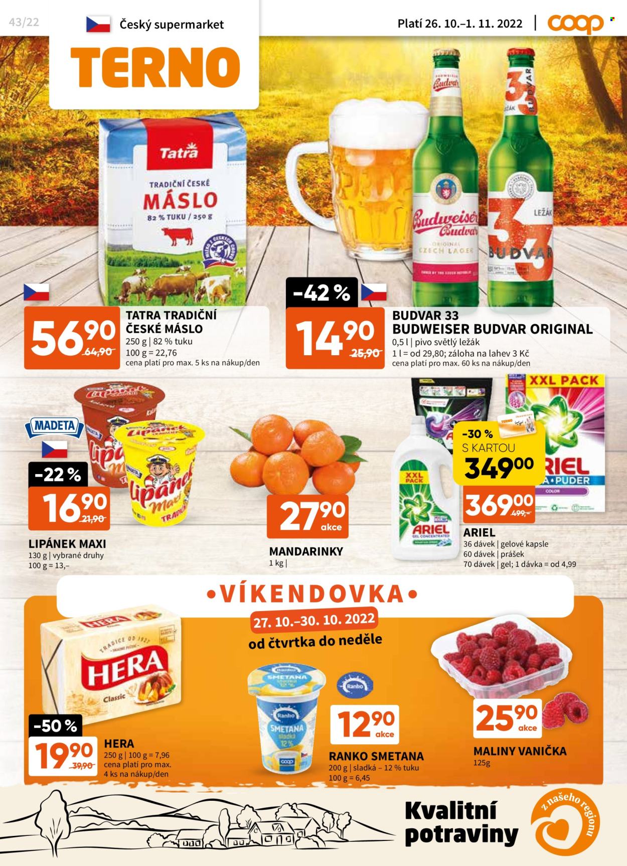 Leták coop TERNO - 26.10.2022 - 1.11.2022. Strana 1