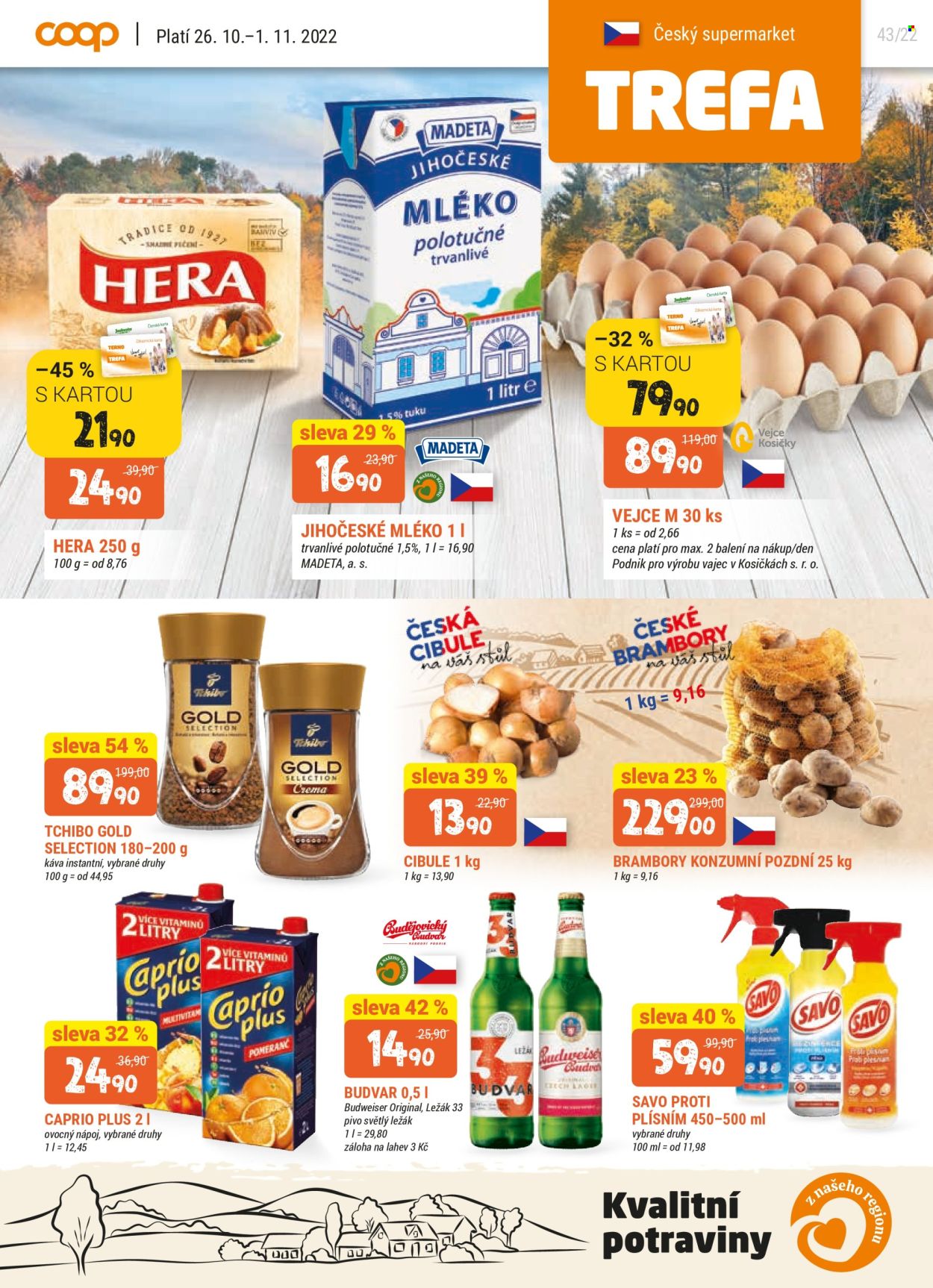 Leták TREFA coop - 26.10.2022 - 1.11.2022. Strana 1