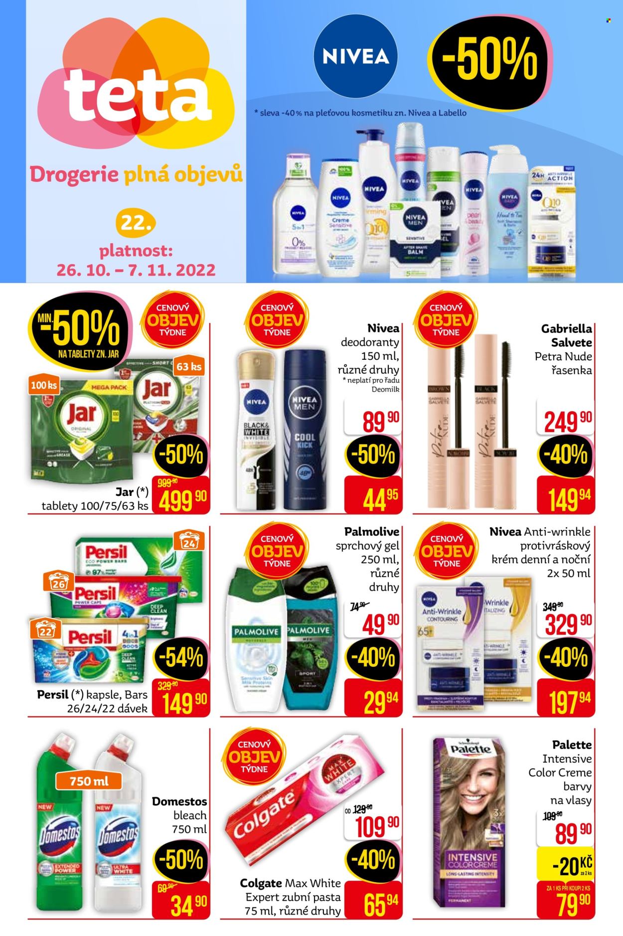 Leták Teta drogerie - 26.10.2022 - 7.11.2022. Strana 1