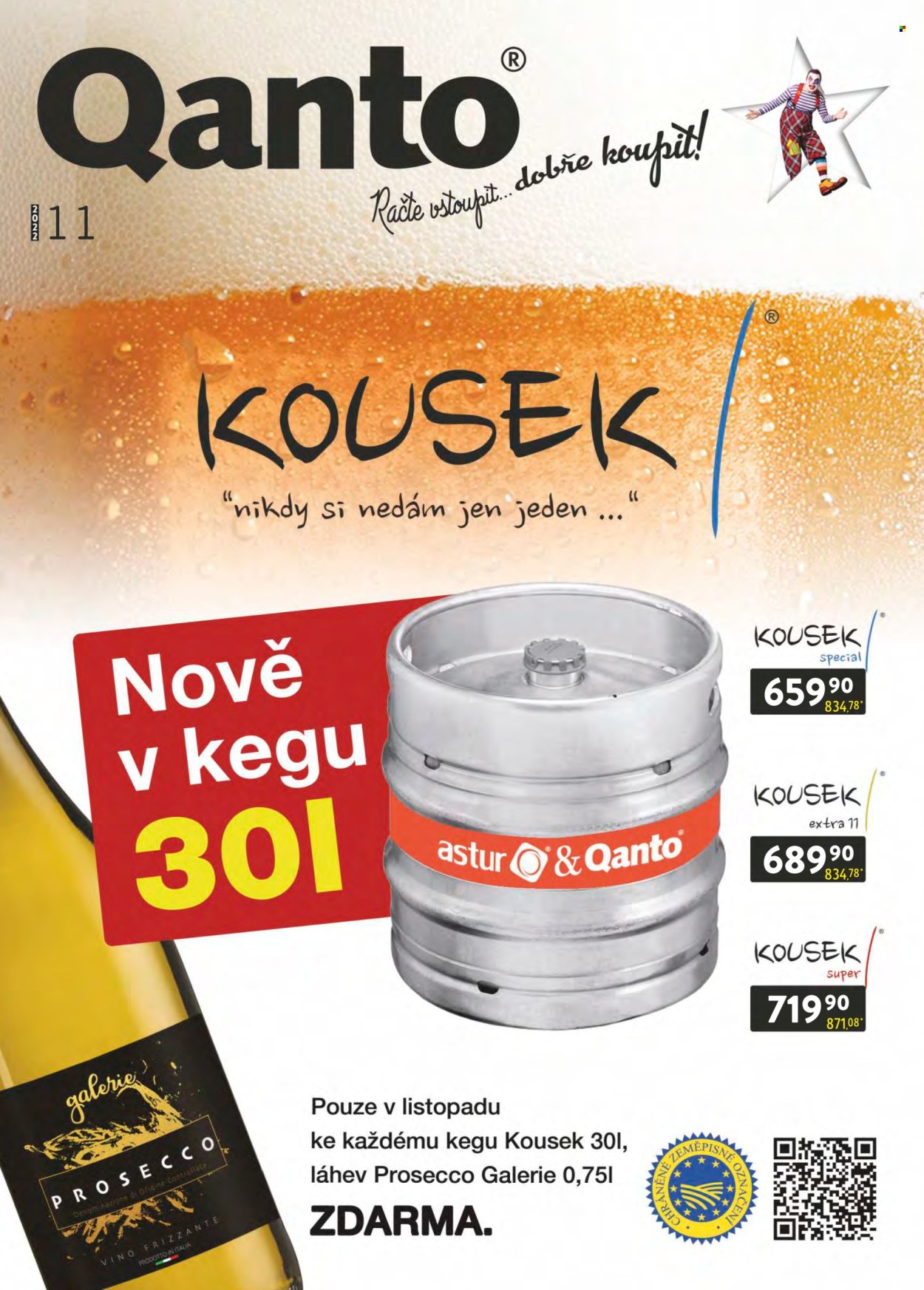 Leták Astur & Qanto velkoobchod - 1.11.2022 - 30.11.2022. Strana 1