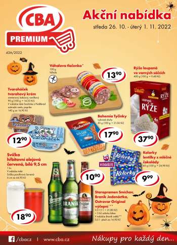 Leták CBA Premium - 26.10.2022 - 1.11.2022.