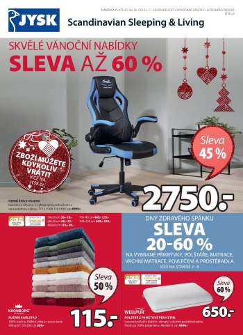 Leták JYSK - 26.10.2022 - 22.11.2022.