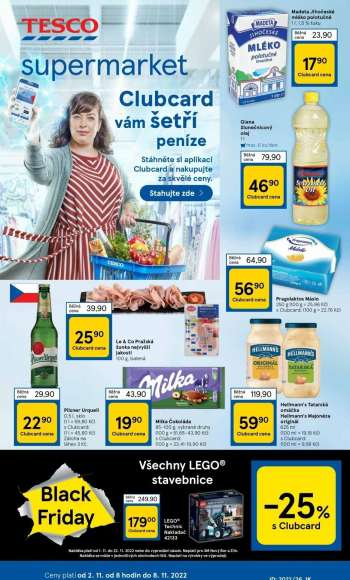 Leták TESCO supermarket - 2.11.2022 - 8.11.2022.