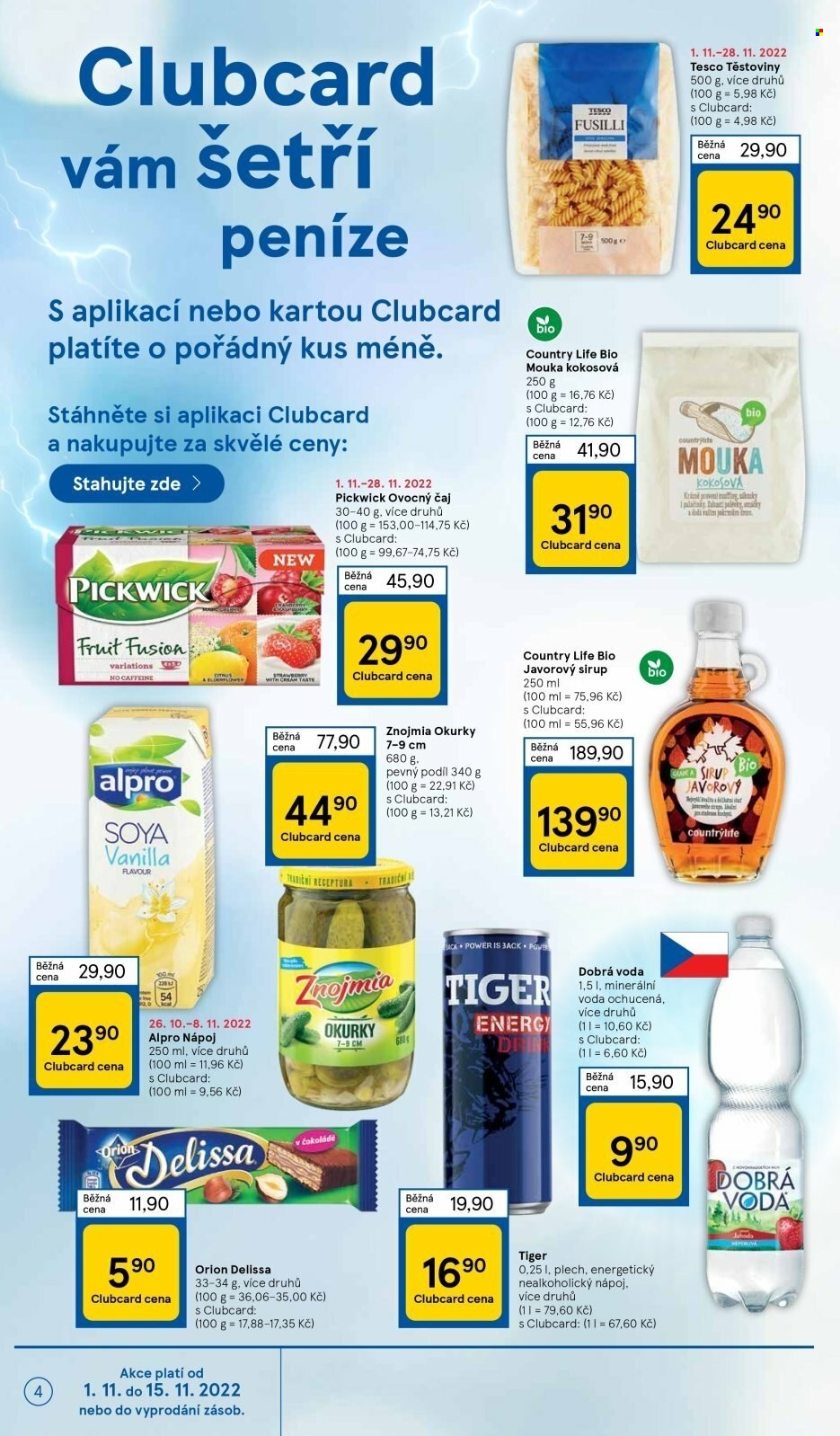 Leták TESCO supermarket - 2.11.2022 - 8.11.2022. Strana 4