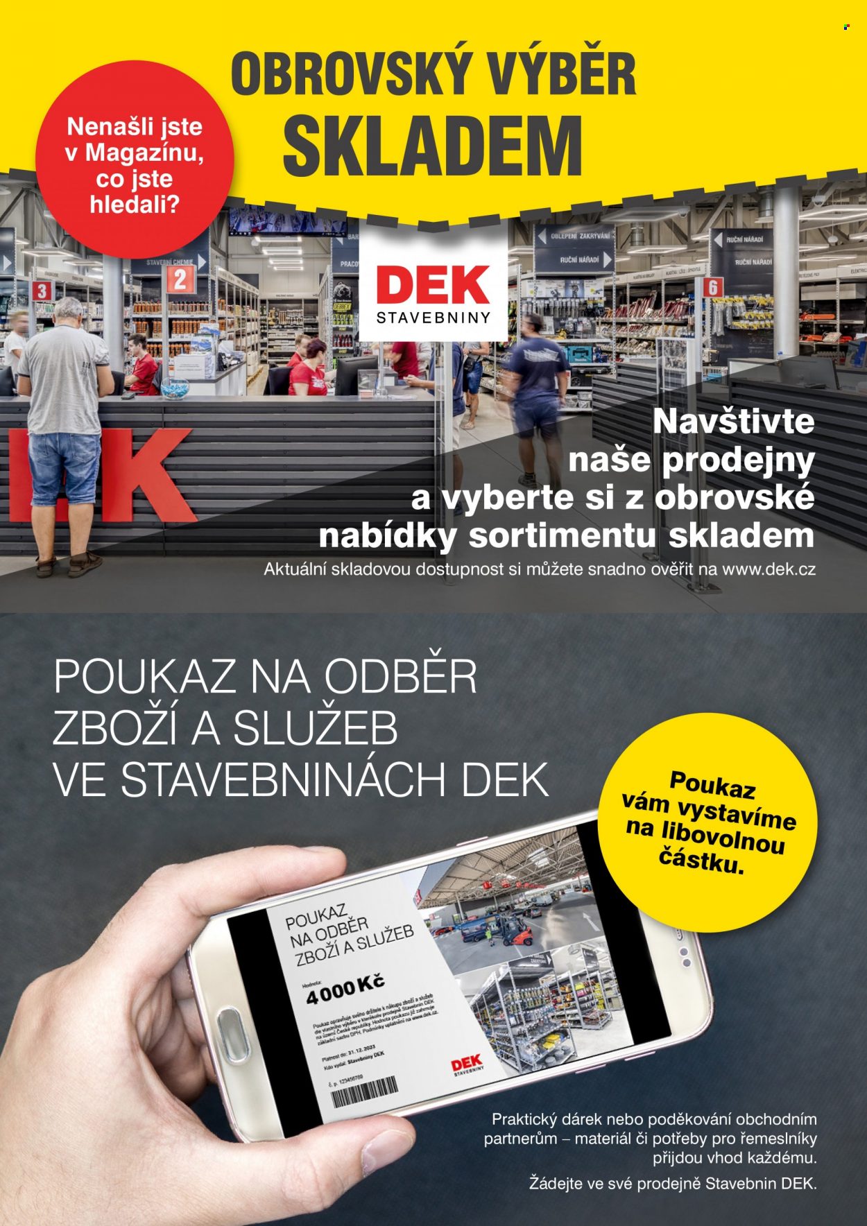 Leták DEK - 1.11.2022 - 4.12.2022. Strana 2