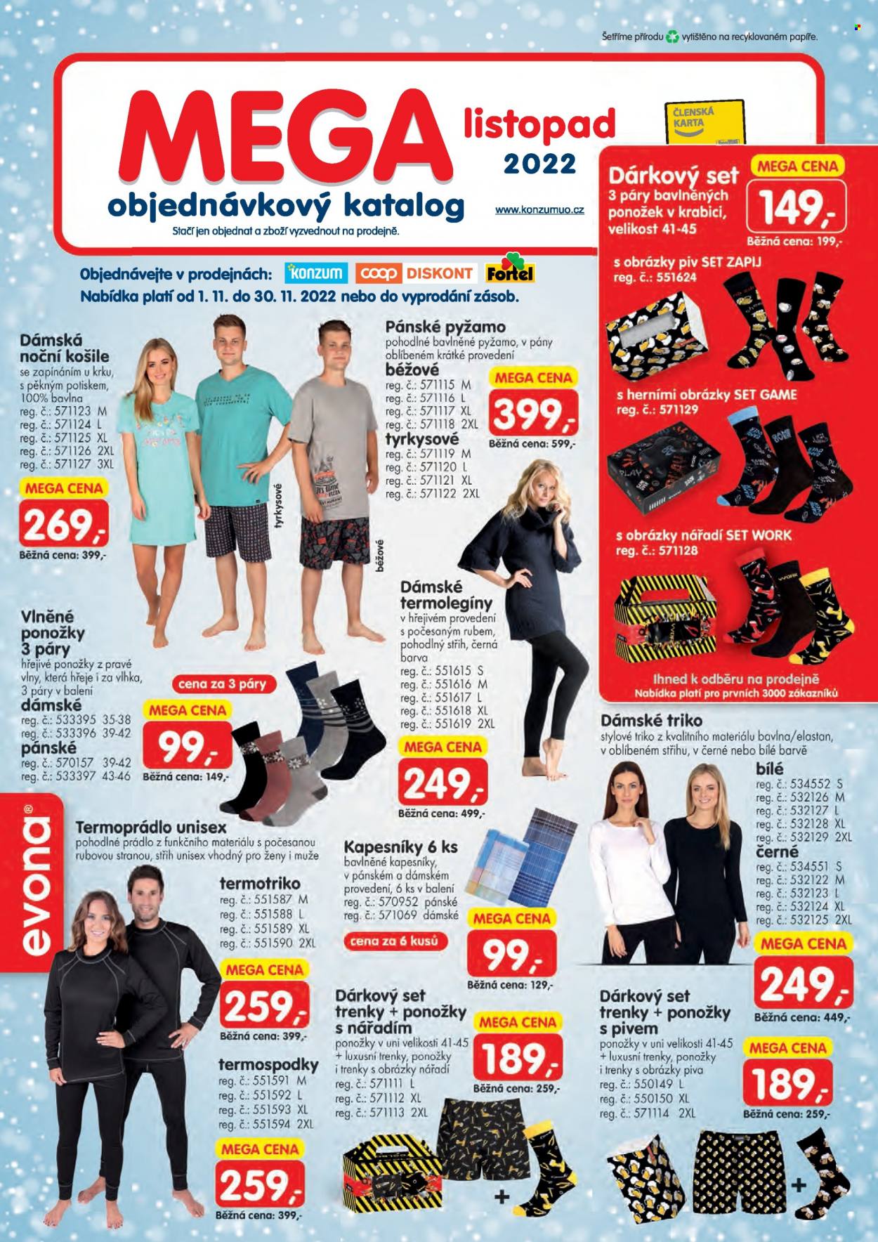 Leták Konzum - 1.11.2022 - 30.11.2022. Strana 1