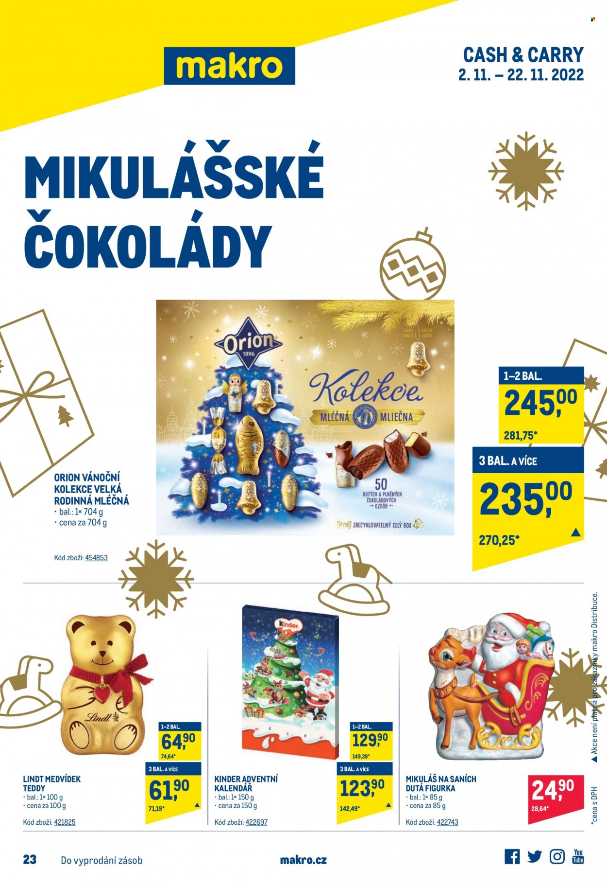 Leták MAKRO - 2.11.2022 - 22.11.2022. Strana 1