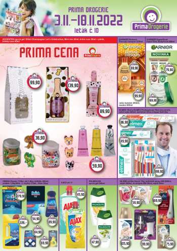 Leták Prima Drogerie - 3.11.2022 - 18.11.2022.