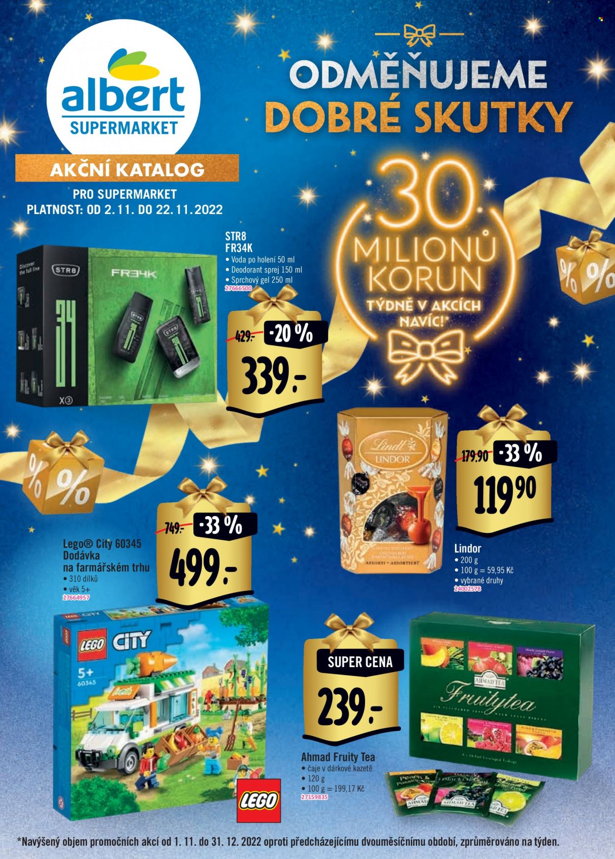 Leták Albert Supermarket - 2.11.2022 - 22.11.2022. Strana 1