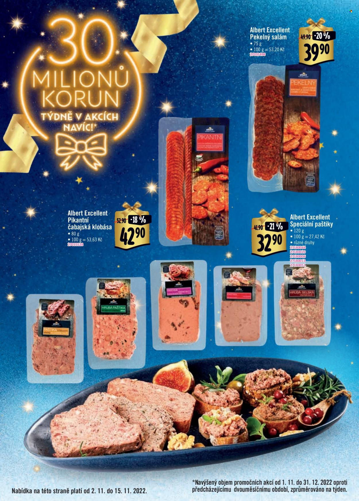 Leták Albert Supermarket - 2.11.2022 - 22.11.2022. Strana 30