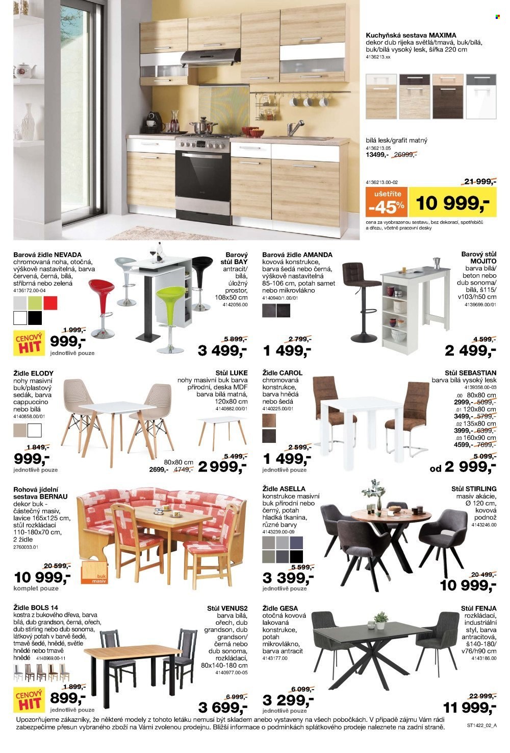 Leták SCONTO NÁBYTEK - 4.11.2022 - 24.11.2022. Strana 2