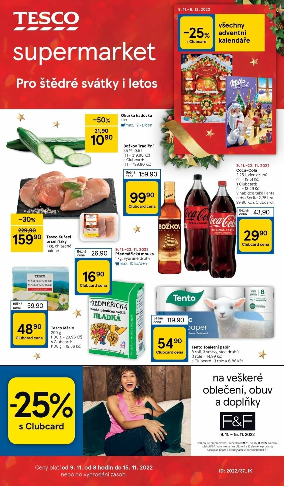 Leták TESCO supermarket - 9.11.2022 - 15.11.2022. Strana 1