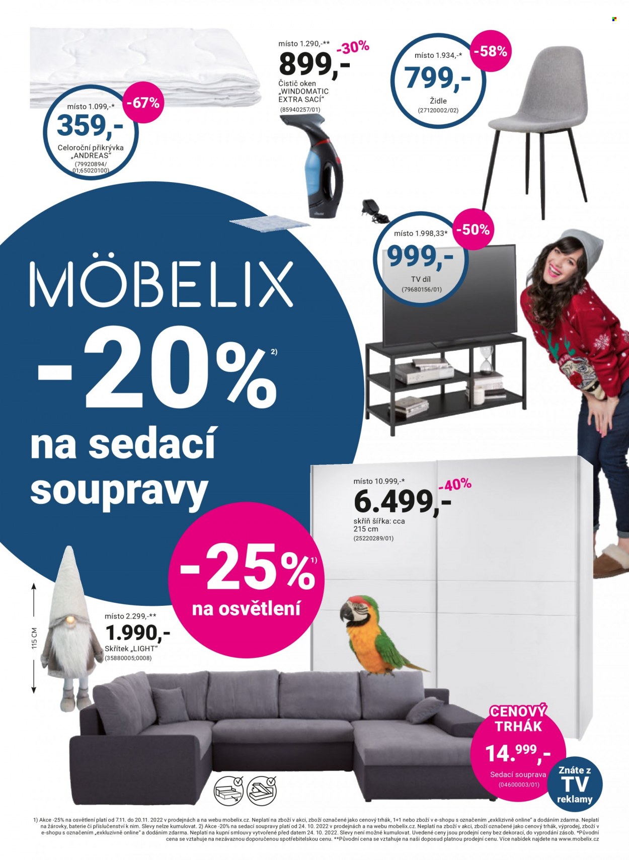 Leták MÖBELIX - 7.11.2022 - 20.11.2022. Strana 1