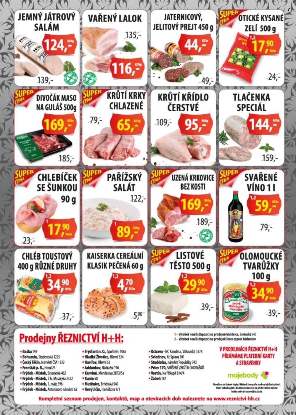 Leták Řeznictví H&H - 7.11.2022 - 20.11.2022. Strana 2