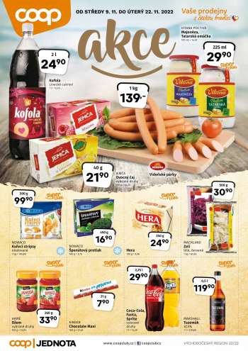 Leták coop JEDNOTA - 9.11.2022 - 22.11.2022.