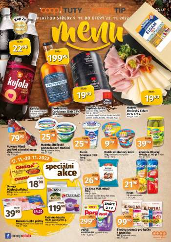Leták coop TIP - 9.11.2022 - 22.11.2022.