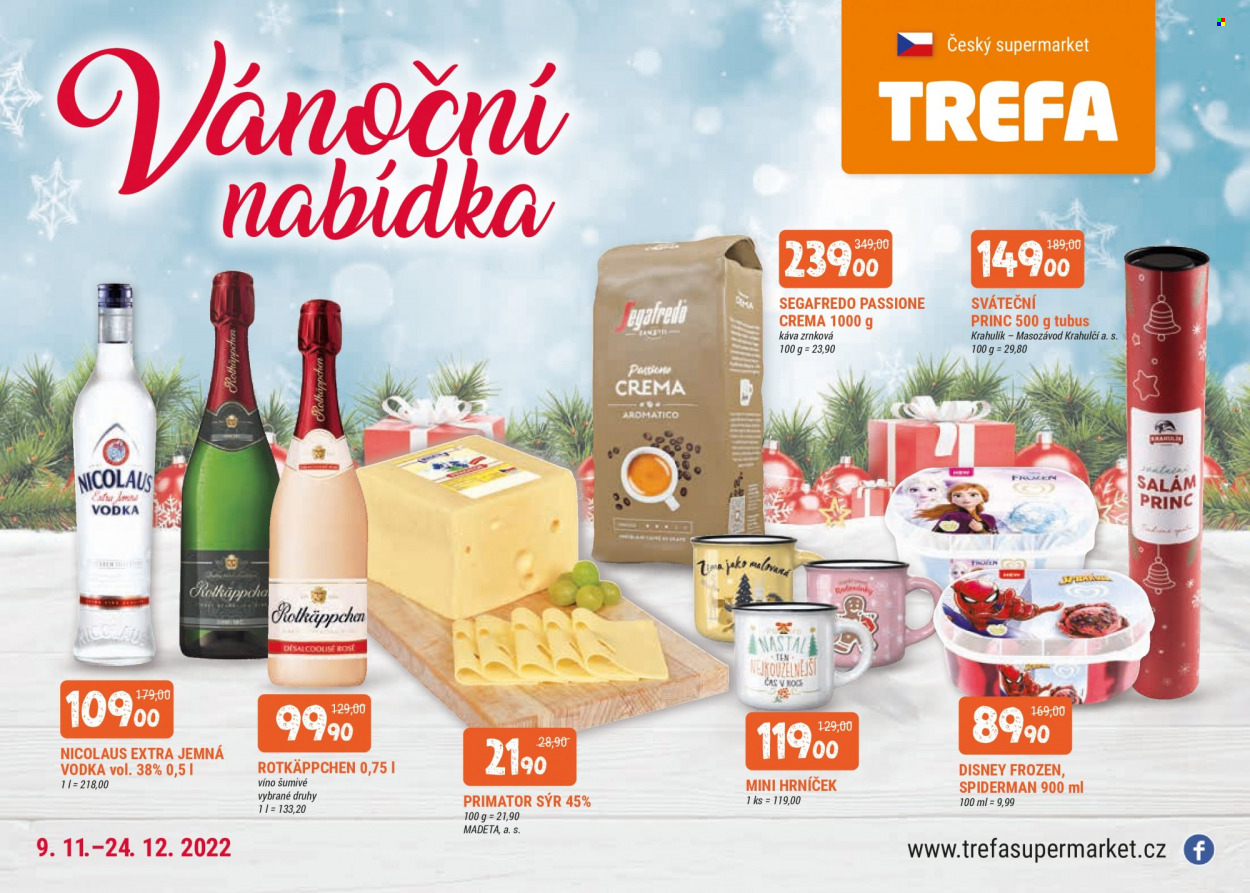 Leták TREFA coop - 9.11.2022 - 24.12.2022. Strana 1