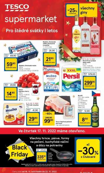Leták TESCO supermarket - 16.11.2022 - 22.11.2022.