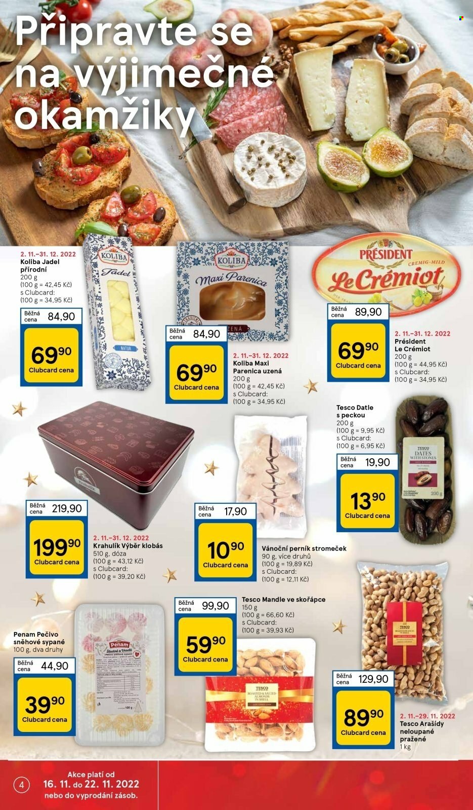 Leták TESCO supermarket - 16.11.2022 - 22.11.2022. Strana 4