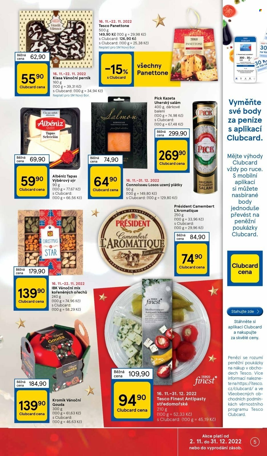 Leták TESCO supermarket - 16.11.2022 - 22.11.2022. Strana 5