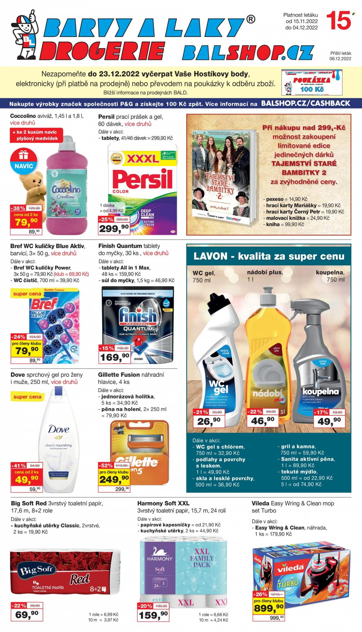 Leták Barvy a laky drogerie - 15.11.2022 - 4.12.2022. Strana 1