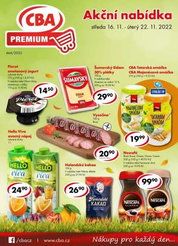 Leták CBA Premium - 16.11.2022 - 22.11.2022.