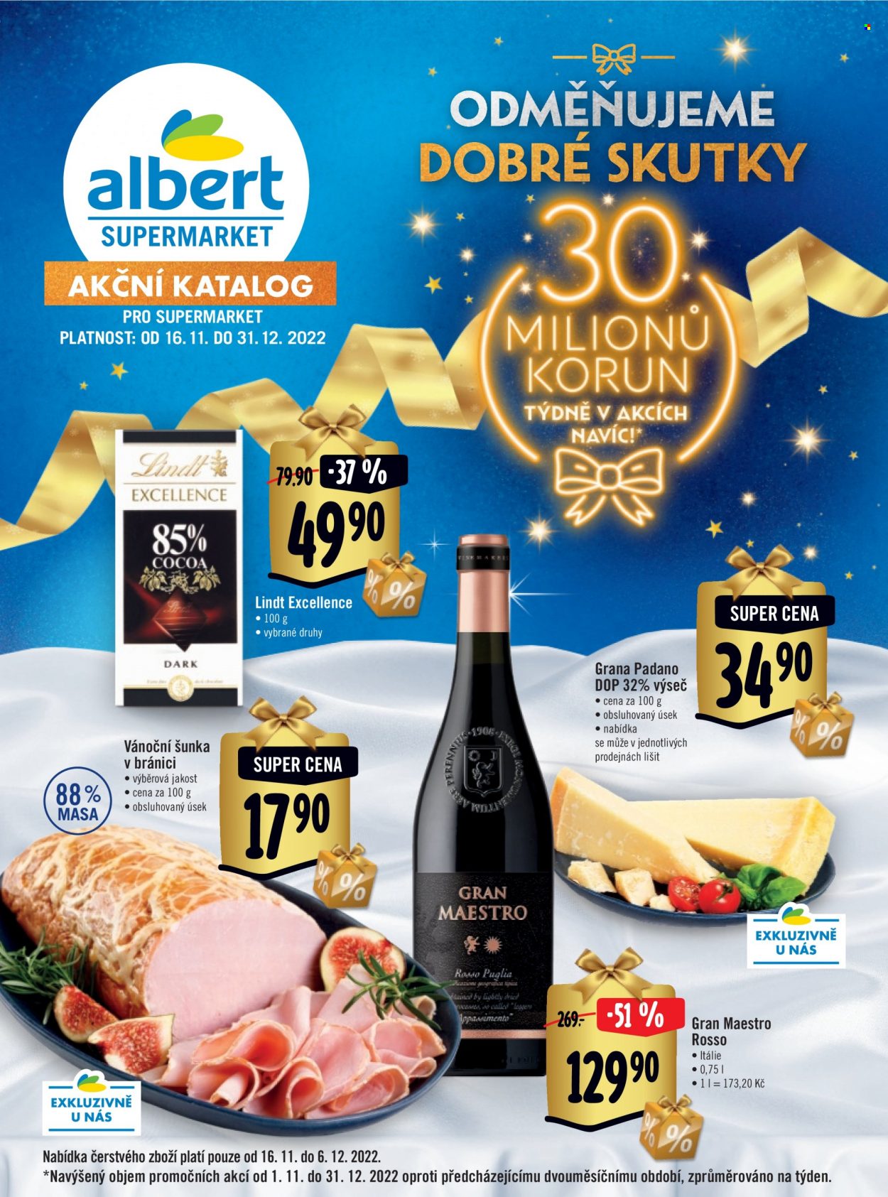 Leták Albert Supermarket - 16.11.2022 - 31.12.2022. Strana 1