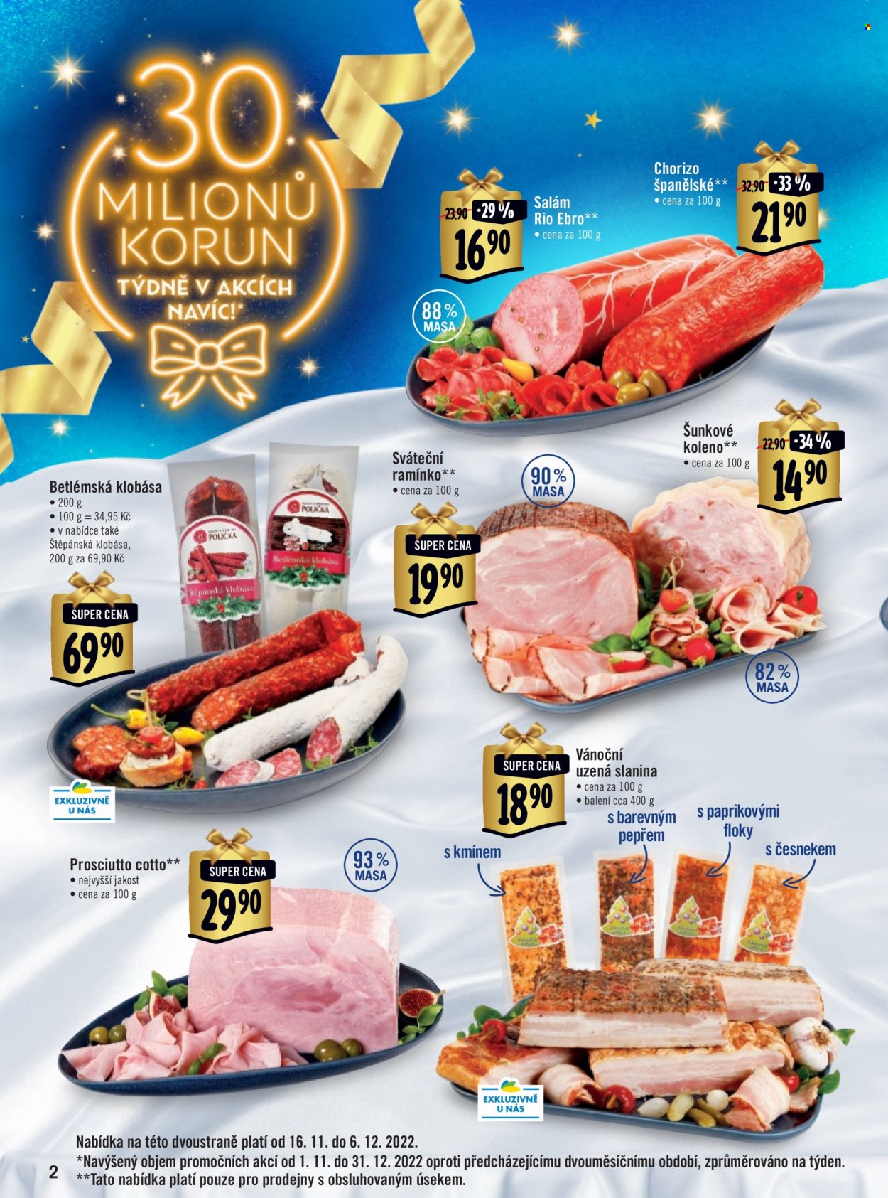 Leták Albert Supermarket - 16.11.2022 - 31.12.2022. Strana 2